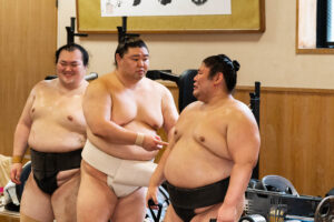 朝稽古の様子